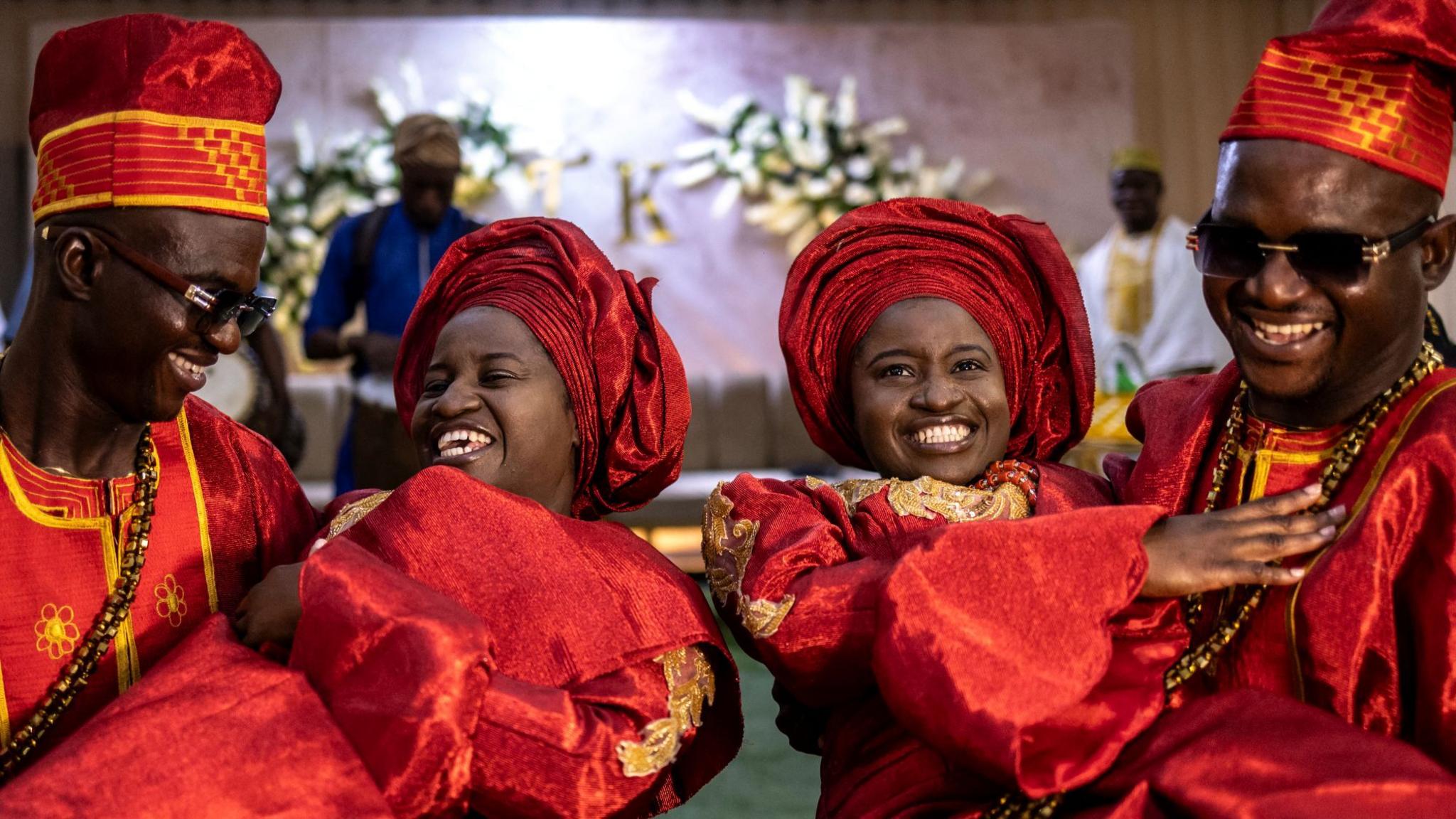 Twin‑Set Wedding in Nigeria Brings Joyful Celebration