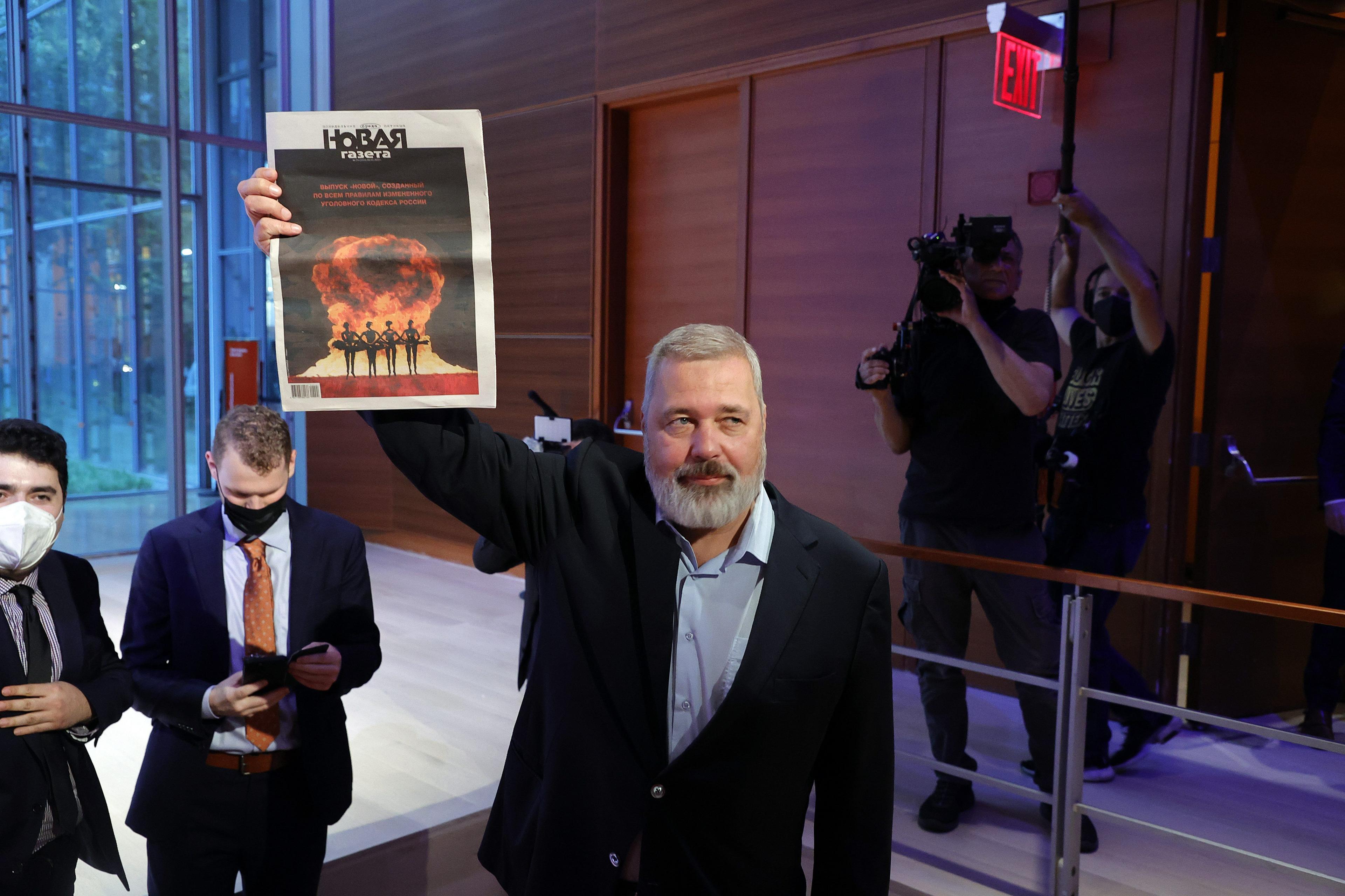 Nobel laureate Dmitry Muratov says Putin cannot claim victory in Ukraine