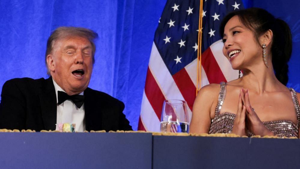 Trump jabs at media during second White House Correspondents' Dinner