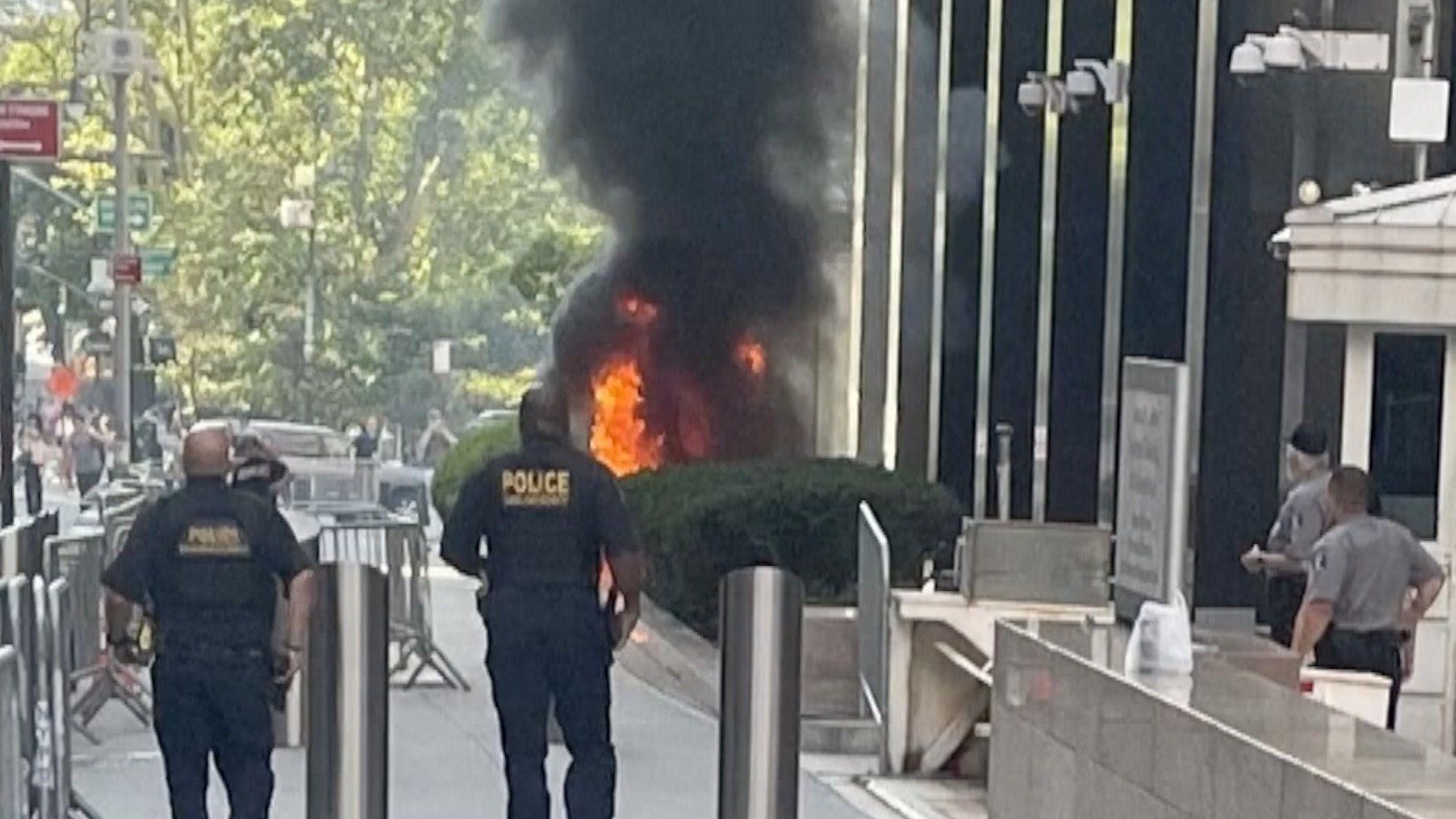 Former Army Veteran Arrested After Fire Set Outside NYC Federal Building