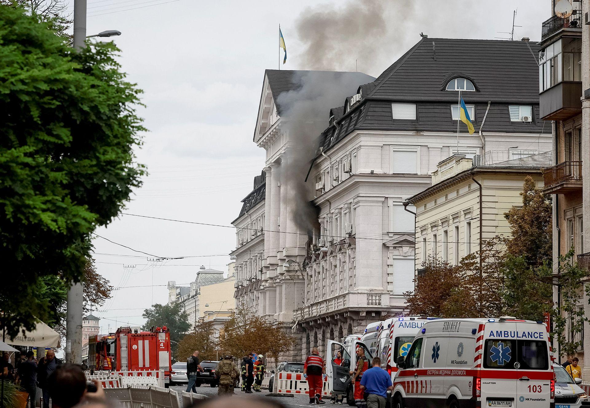 Ukrainian Security HQ struck by Russian drone in Kyiv amid rising tensions