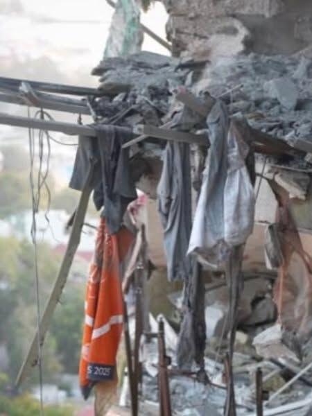 Only Roland Garros towel survives Ukraine tennis star’s home after Russian missile strike