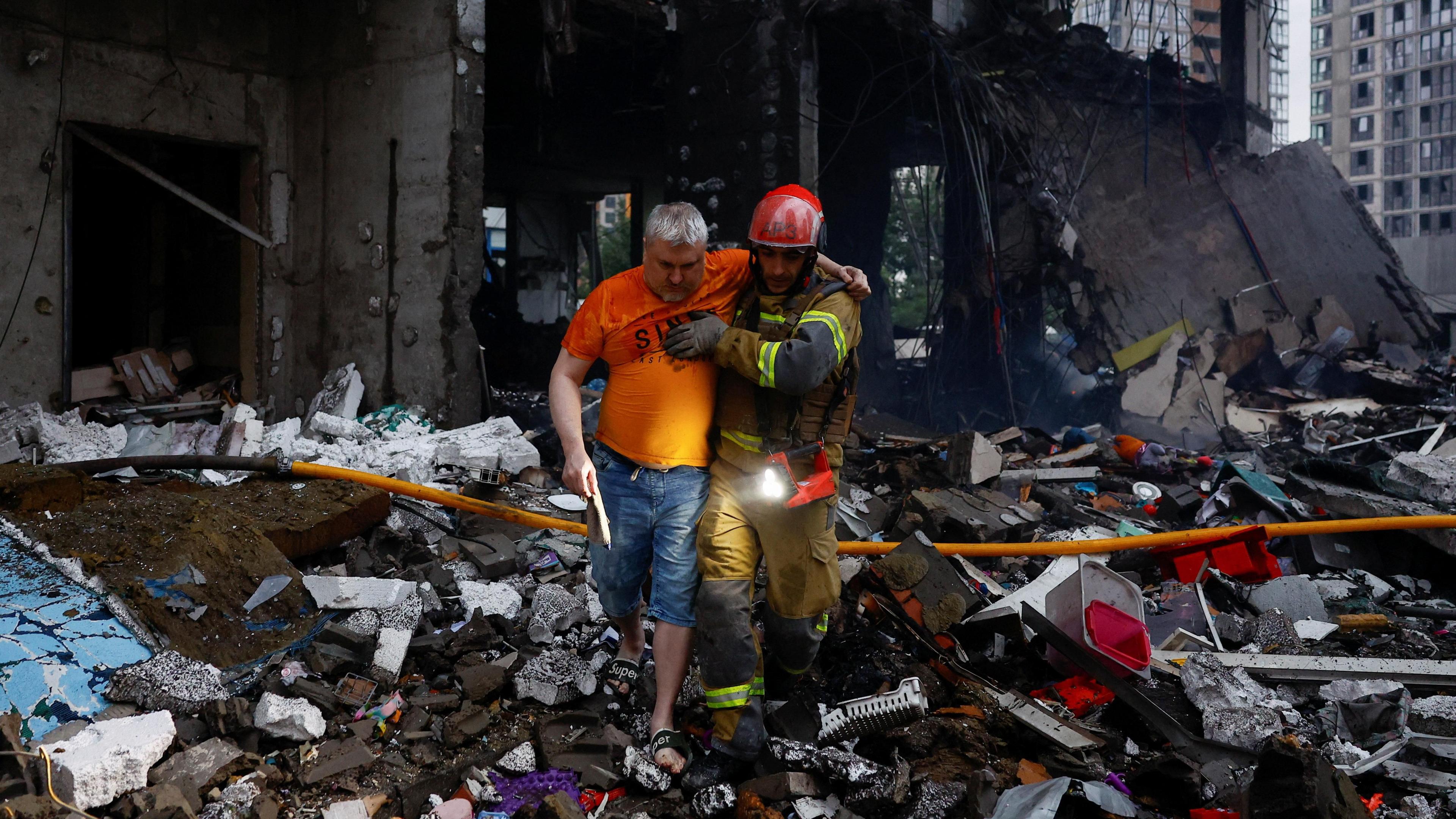 Nine Killed in Ukrainian Capital as Russia Launches New Attack Ahead of NATO Summit