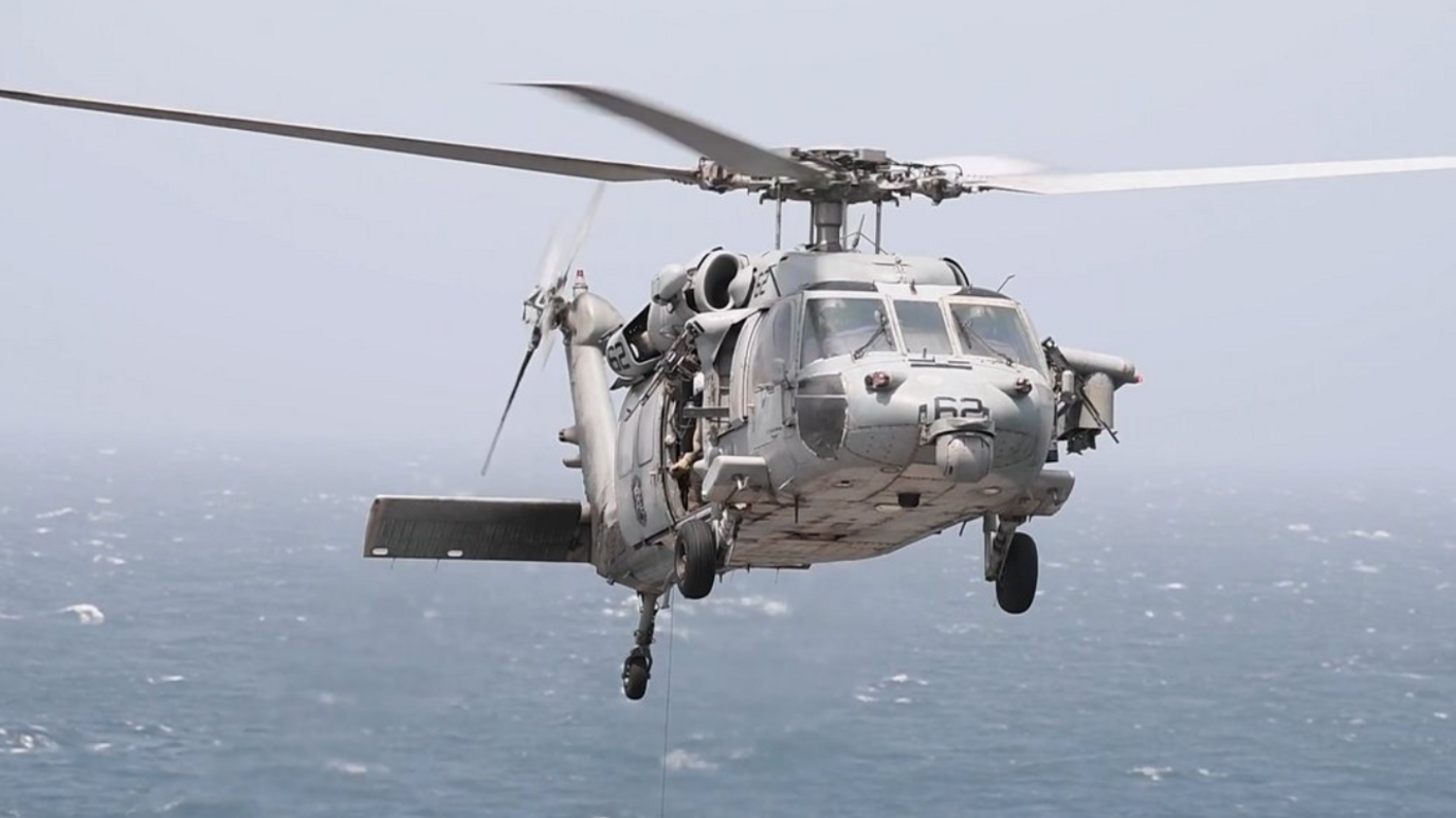 US Helicopter Fires Missiles to Block Pirating Iranian Cargo Ship